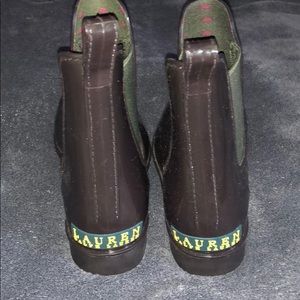 Ralph Lauren dark brown rain boots
